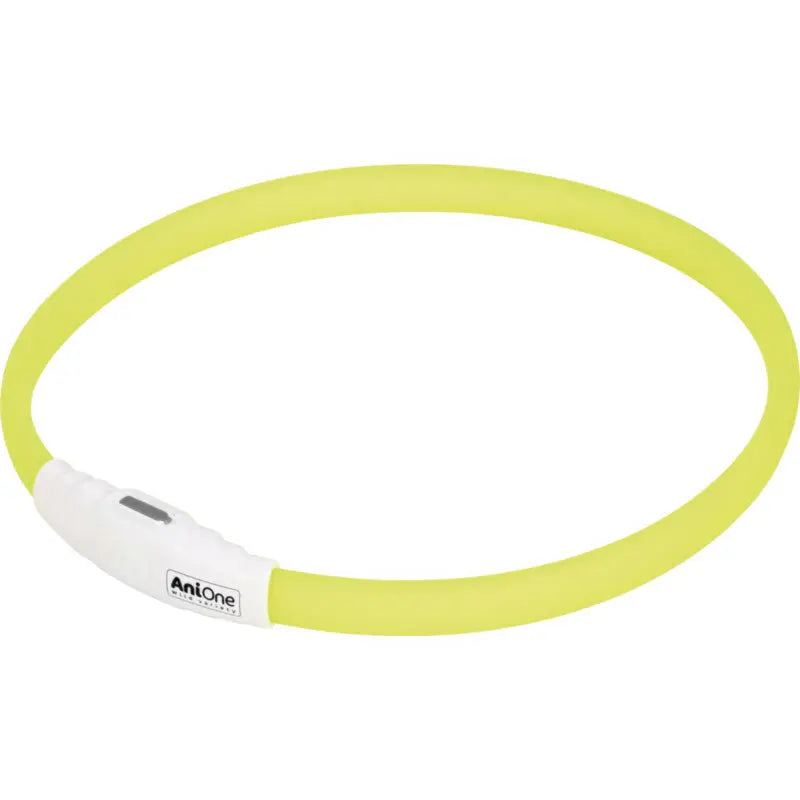 Lyshalsbånd Blinking Silikone 65 cm gul - Maxi Zoo Danmark