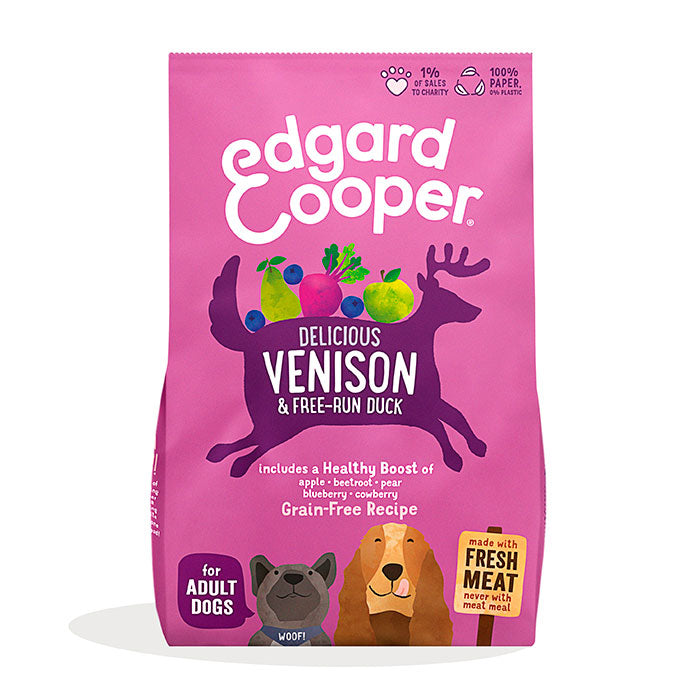 Venison & Free-run Adult And med æble og grønt 2,5 kg