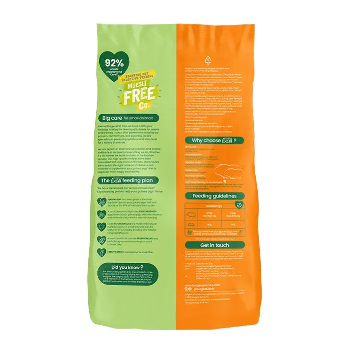 Excel marsvin mint 3 kg - Maxi Zoo Danmark