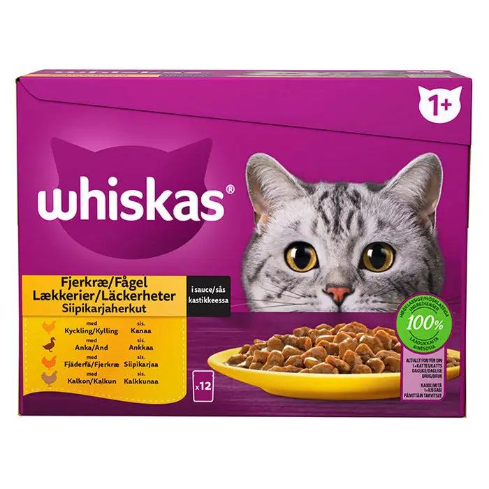Adult Sovs, menuboks pouch fjerkræmenu 12x85g - Maxi Zoo Danmark