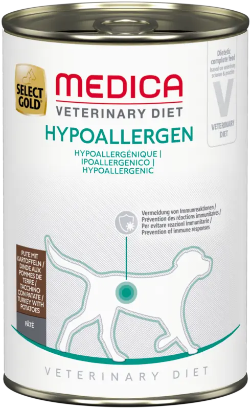 Medica Hypoallergenic kalkun, kartoffel 400 g - Maxi Zoo Danmark