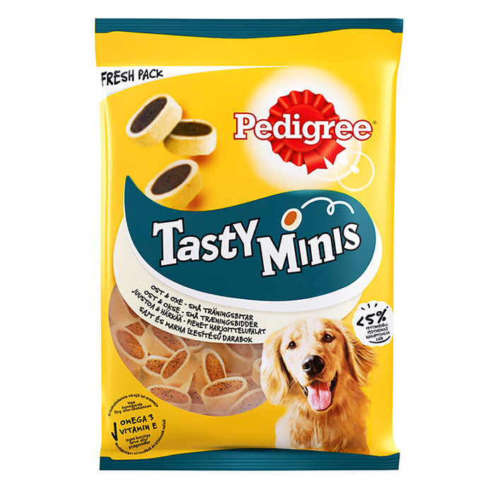 Tasty Minis ost & okse 140 g