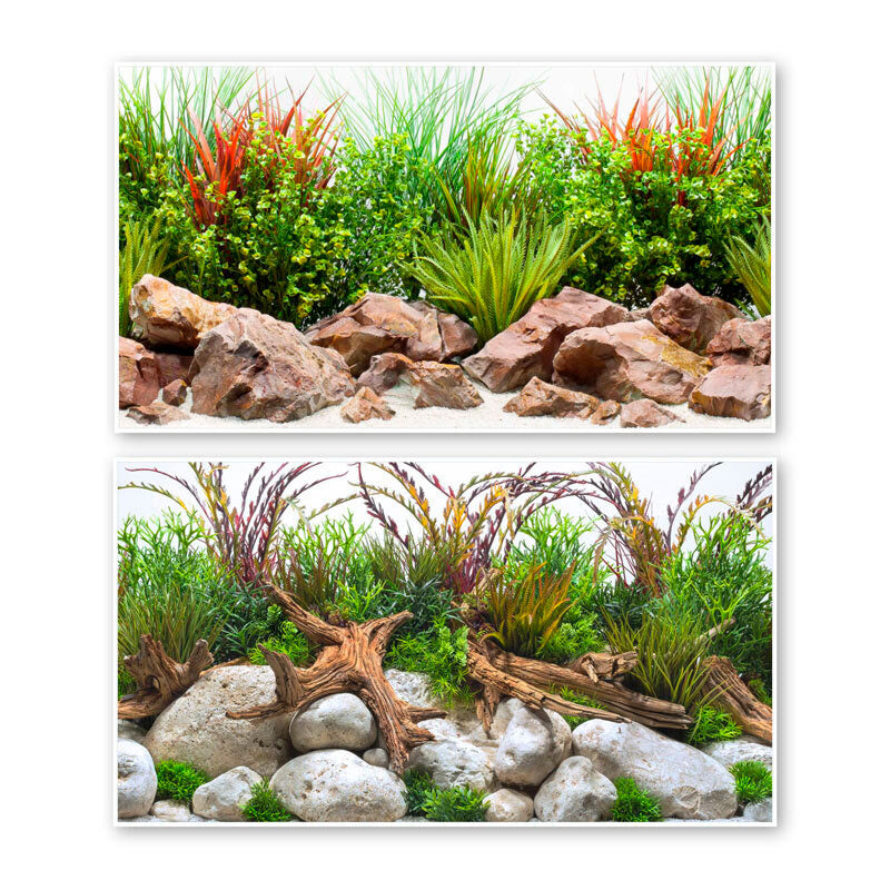 Akvariebaggrund River 45x100 cm - Maxi Zoo Danmark