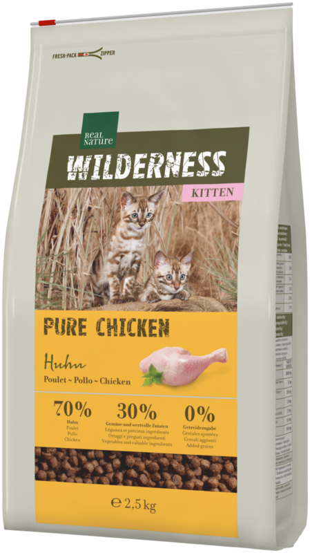 Kitten Wilderness Pure Chicken 2,5 kg - Maxi Zoo Danmark