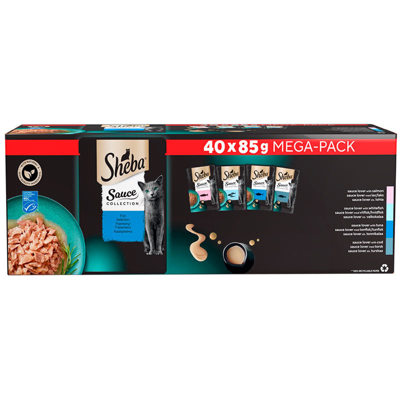 Menuboks Sauce Collection laks 40x85 g - Maxi Zoo Danmark