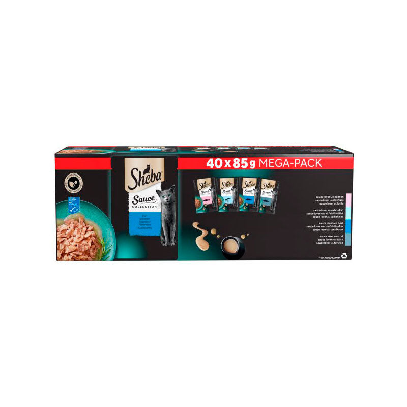 Menuboks Sauce Collection laks 40x85 g - Maxi Zoo Danmark