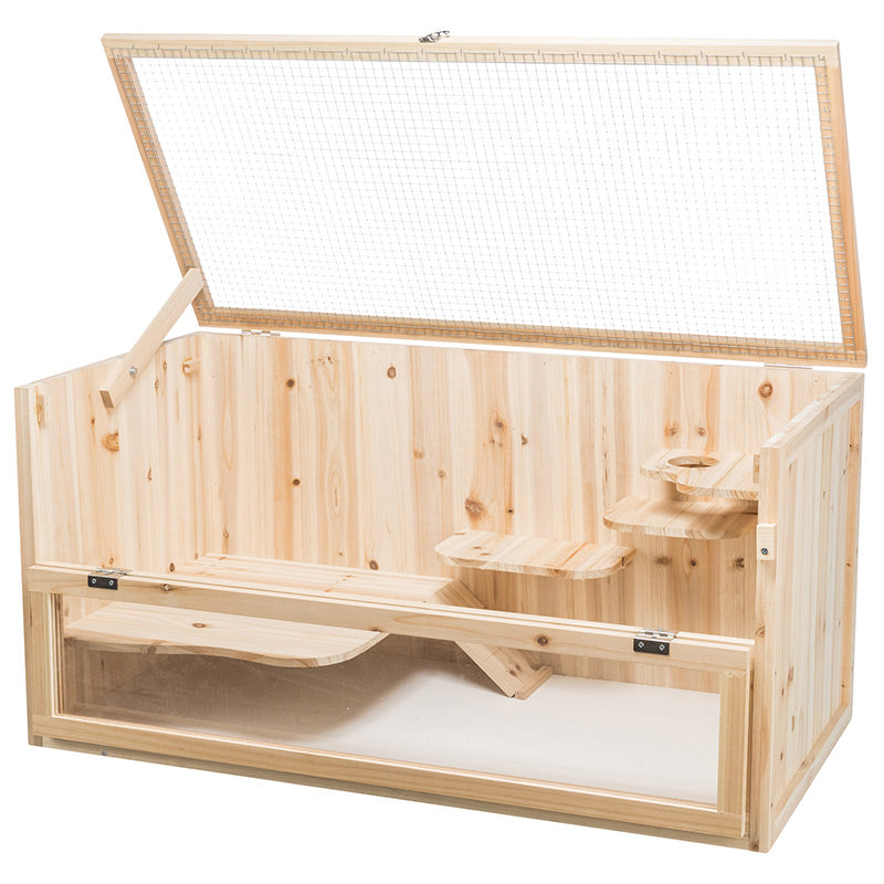 Rodent home wood 100x50x50 cm - Maxi Zoo Danmark