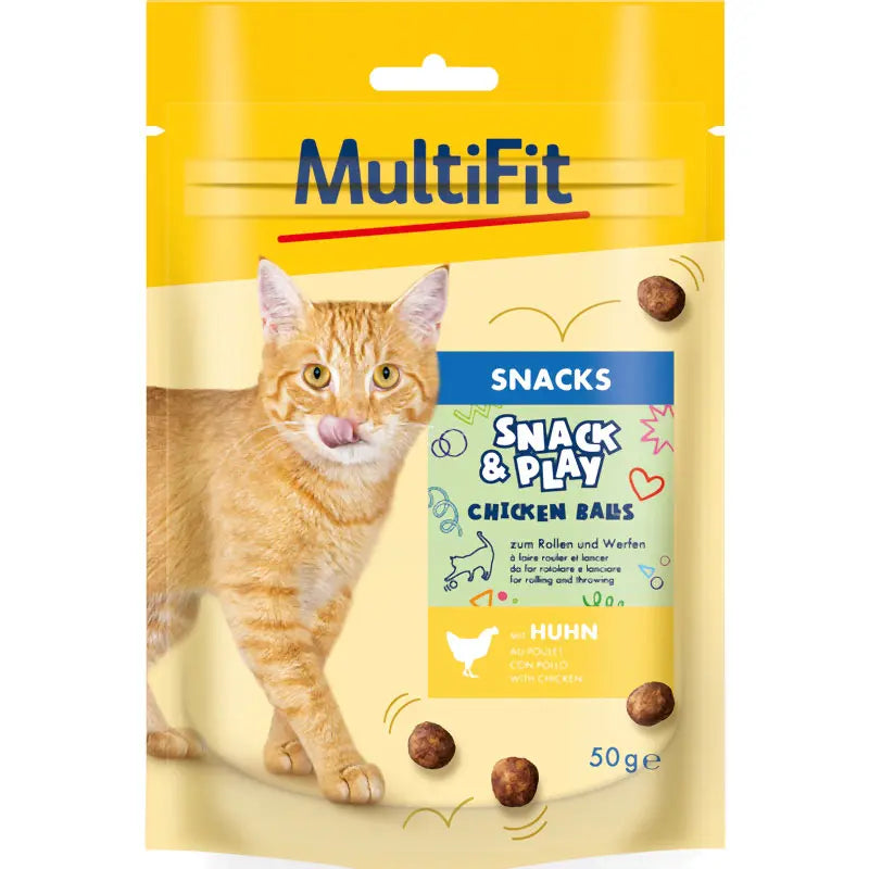 Snack & Play Balls kylling 50 g - Maxi Zoo Danmark