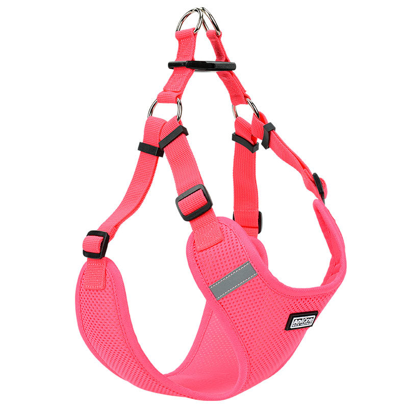 Nylonsele mesh 46-66 cm pink - Maxi Zoo Danmark