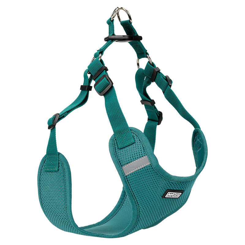 Nylonsele mesh 38-54 cm grøn - Maxi Zoo Danmark