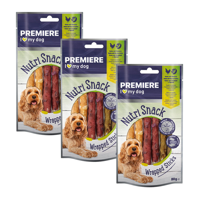 Chick stick snack3 slag grønsag 80 g - Maxi Zoo Danmark