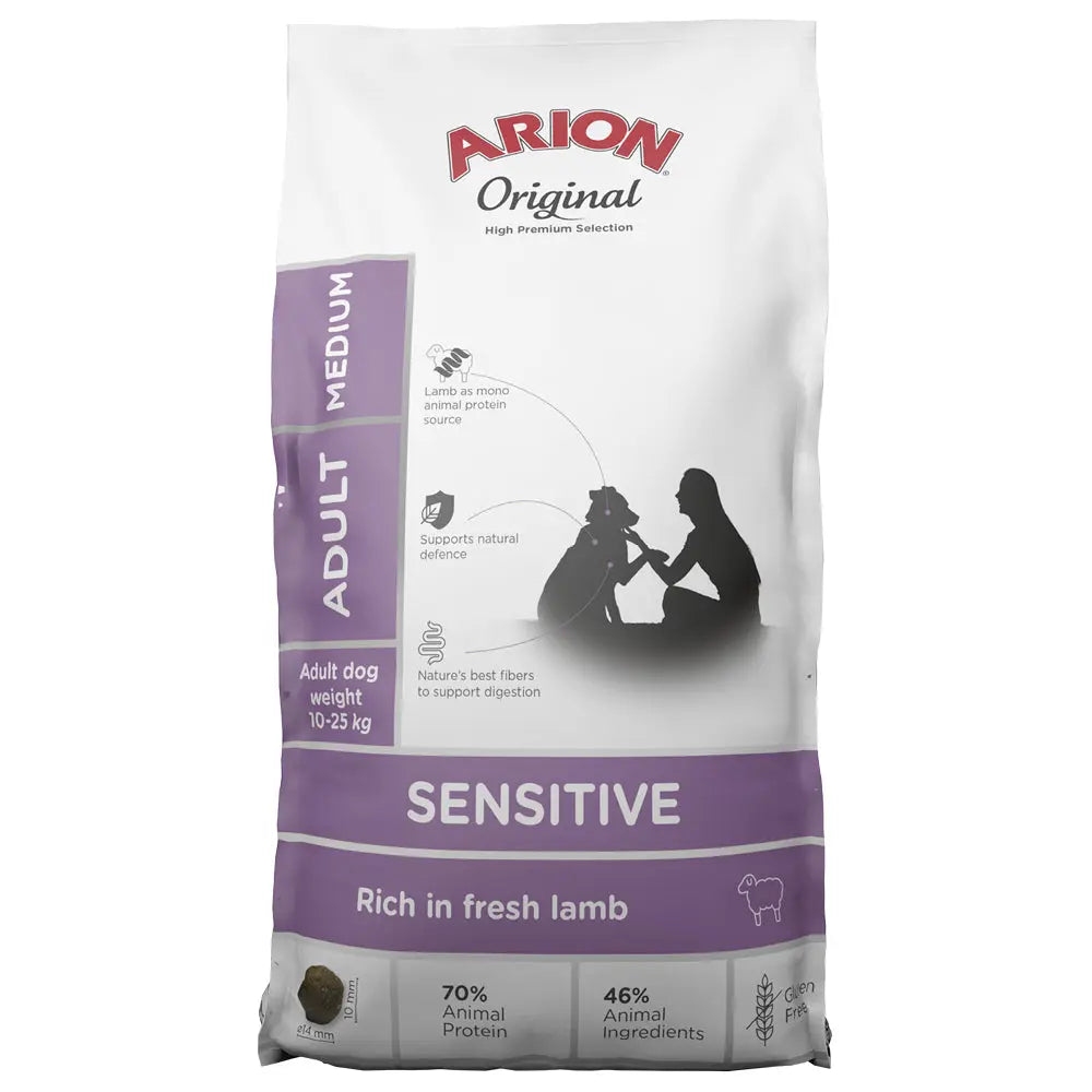 Adult Orginal Sensitive Medium lam 12 kg - Maxi Zoo Danmark