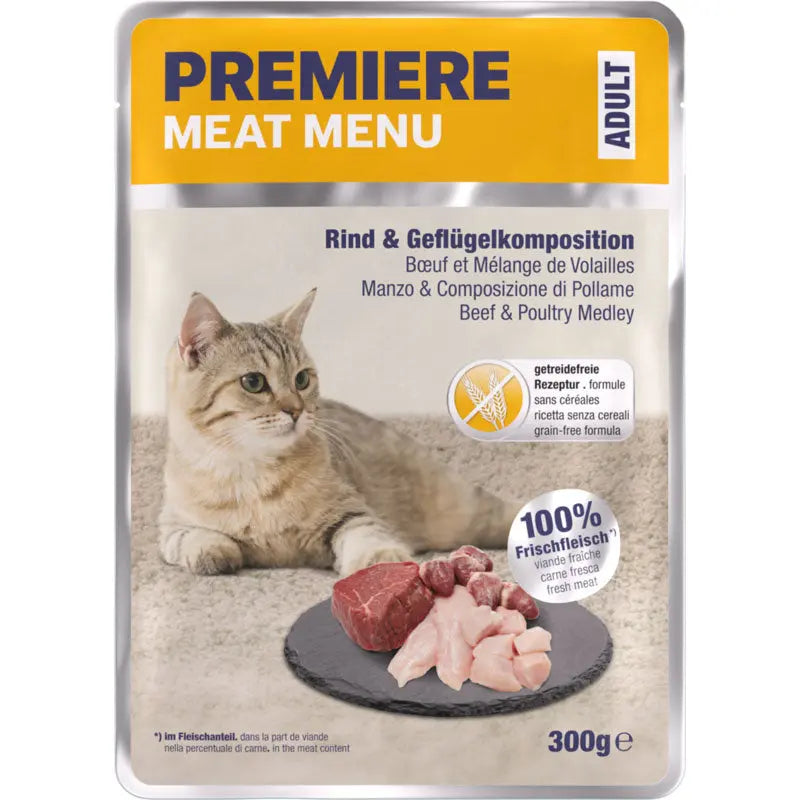 Adult Meat Menu okse, fjerkræ 300 g - Maxi Zoo Danmark
