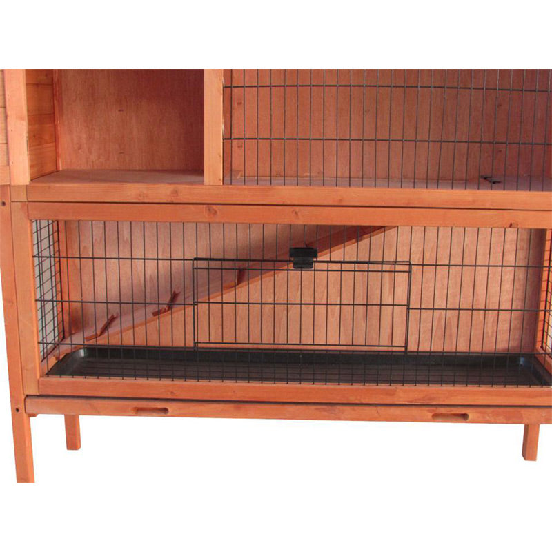 Kaninbur udendørs 124x50x113 cm