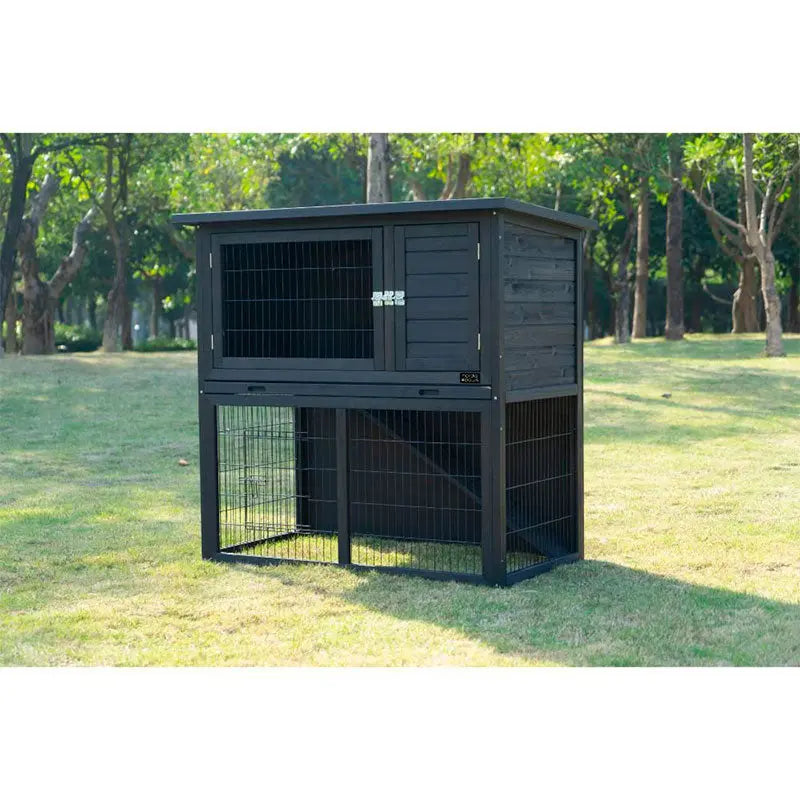 Kaninbur 116x63x109,4 cm sort - Maxi Zoo Danmark