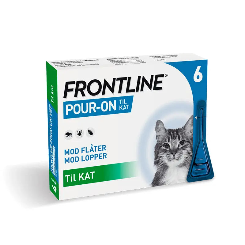 Flåt- & loppemiddel Pour-On kat 6x0,5 ml - Maxi Zoo Danmark