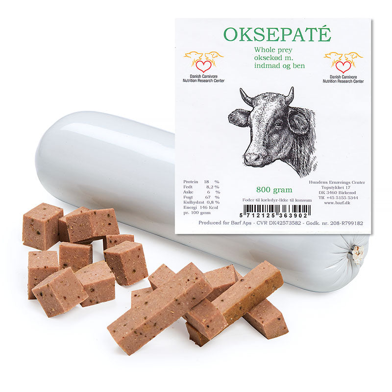 Paté pølsem/ben okse 800 g - Maxi Zoo Danmark