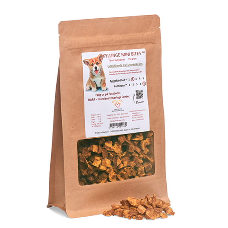 Mini bites kylling 150 g - Maxi Zoo Danmark
