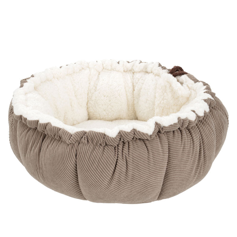 2-i-1 seng Corduroy45x12 cm / ø57 cm beige - Maxi Zoo Danmark