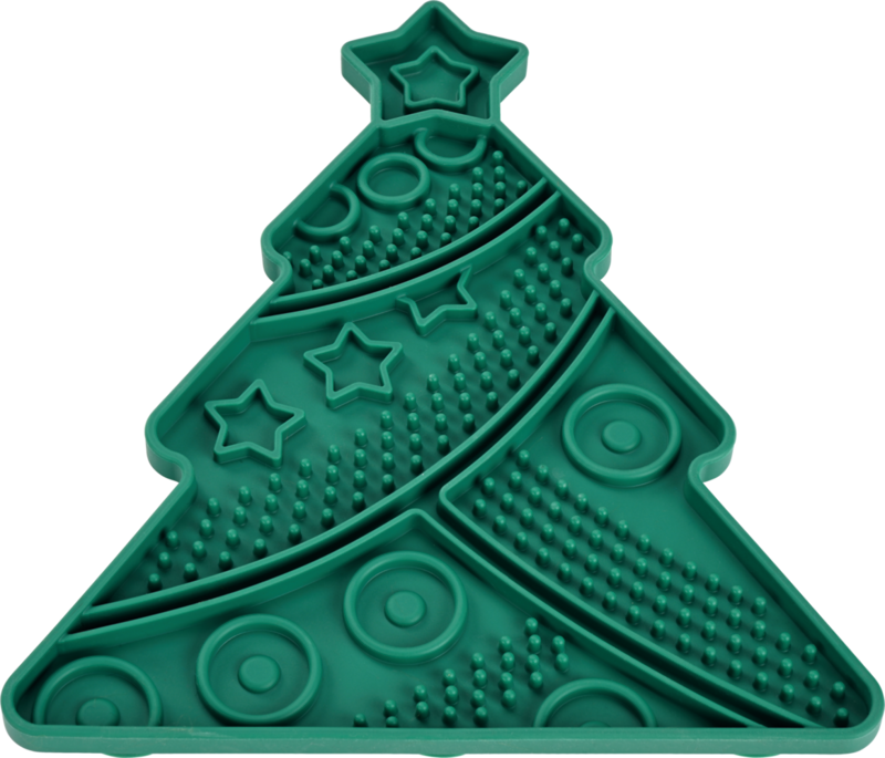 XMAS slikkemåtte juletræ 24x20,5 cm - Maxi Zoo Danmark