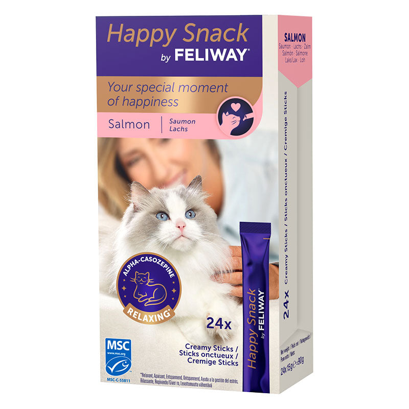 Happy Snack m/laks 24x15 g - Maxi Zoo Danmark