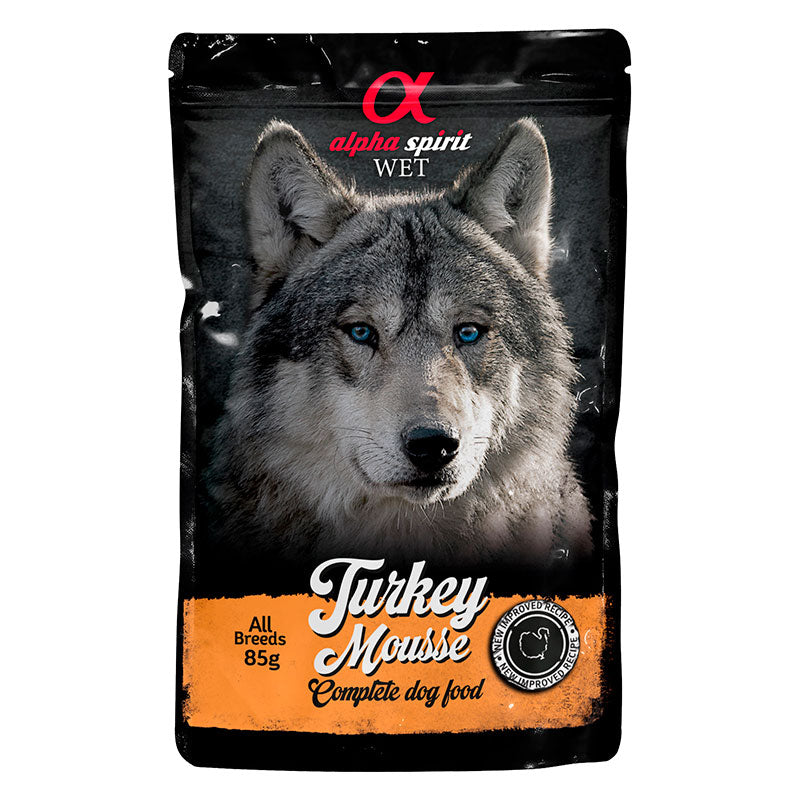 Adult vådfoder Mousse pouch turkey 85 g - Maxi Zoo Danmark