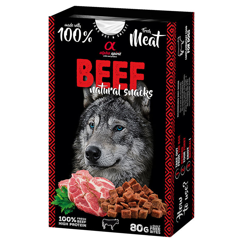 Snack Naturals Dog beef 80 g - Maxi Zoo Danmark