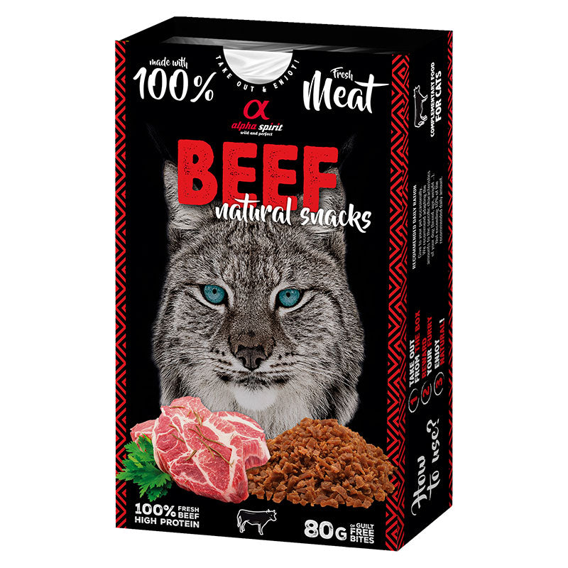 Snack Naturals Cat beef 80 g - Maxi Zoo Danmark