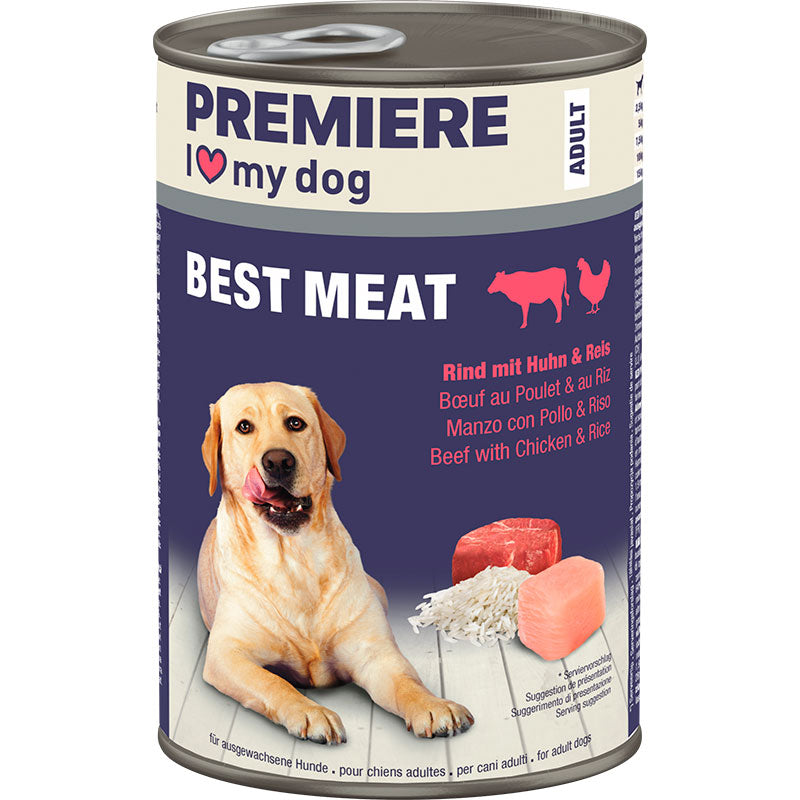 Adult Best Meat, dåse okse, kylling 400 g