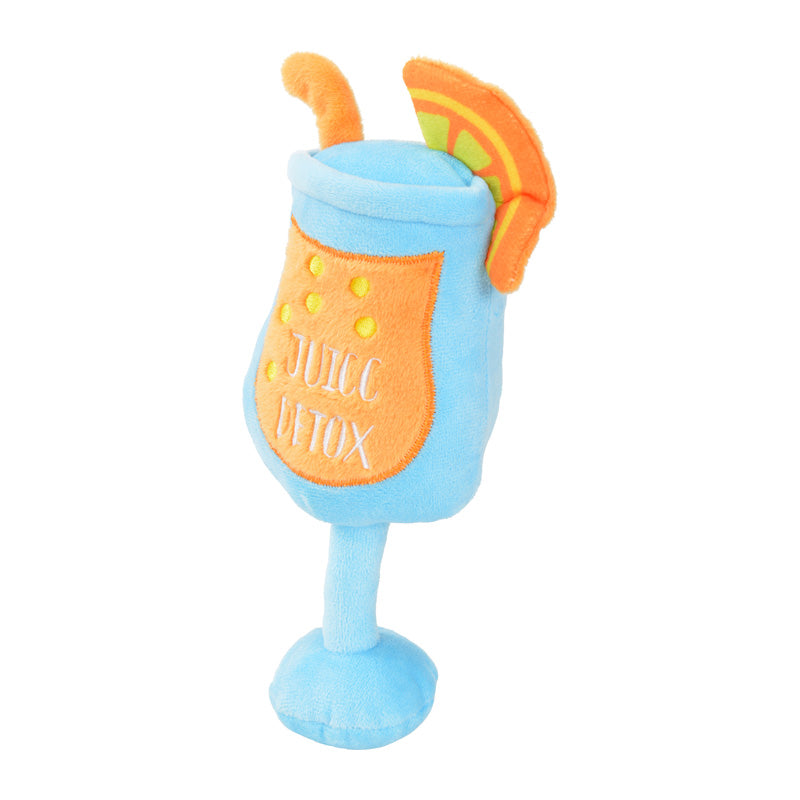 Plyslegetøj cocktails m/lyd 22x9 cm - ass. varianter
