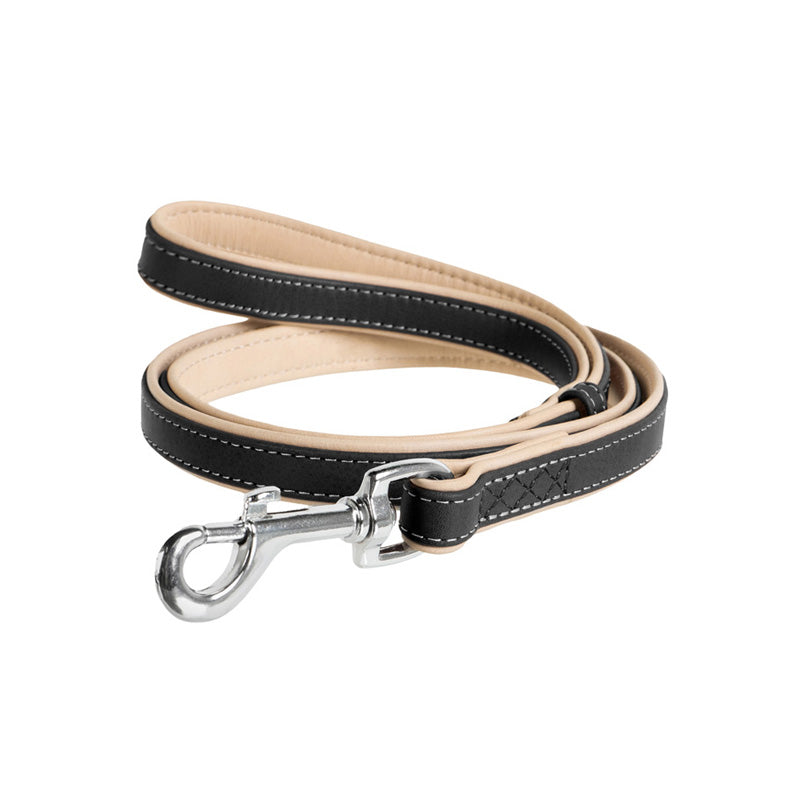 Læderline Soft Sort 18 mm - 122 cm
