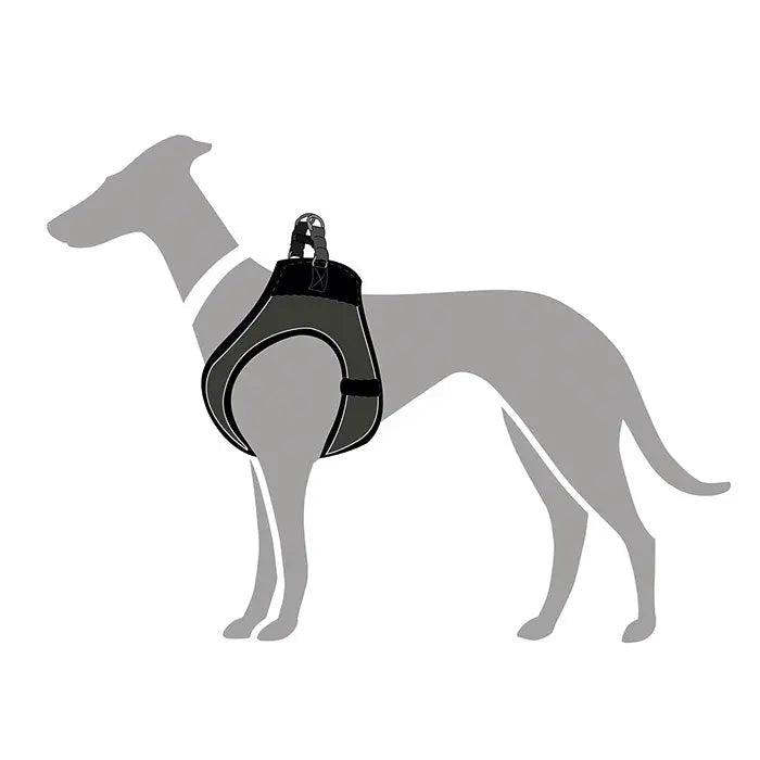 Hunter Hilo Comfort Hundesele hals 35-37cm bryst 36-40cm grå - Maxi Zoo Danmark