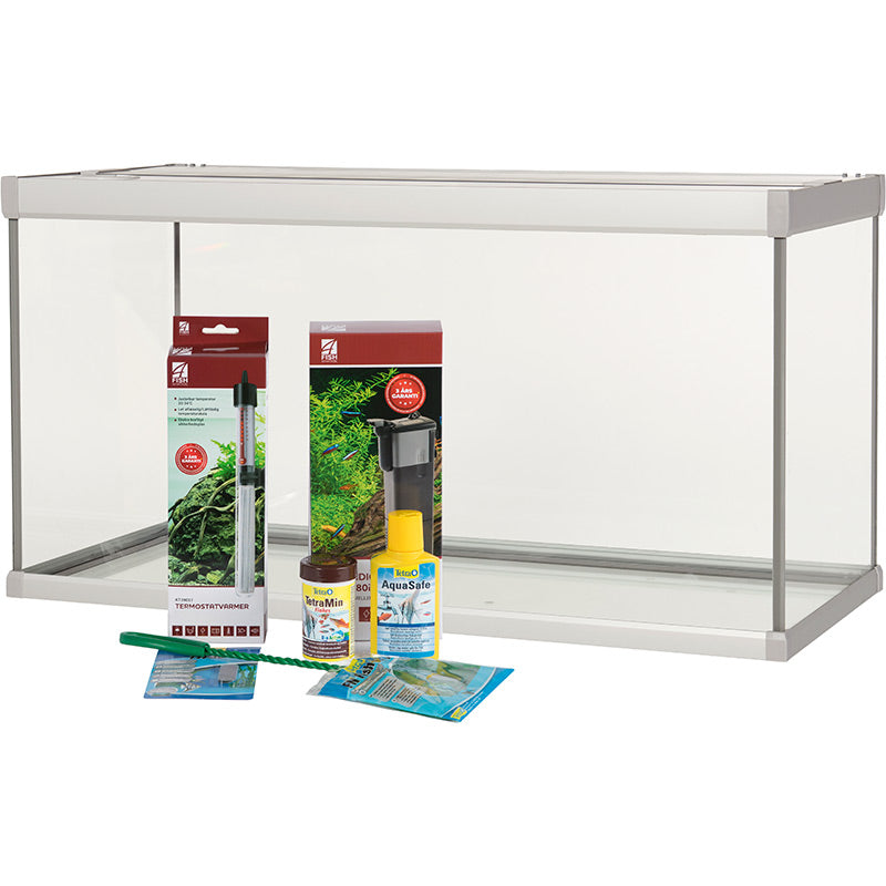 Family Aquarium 112 l, 80 X 35 X 42 cm hvid