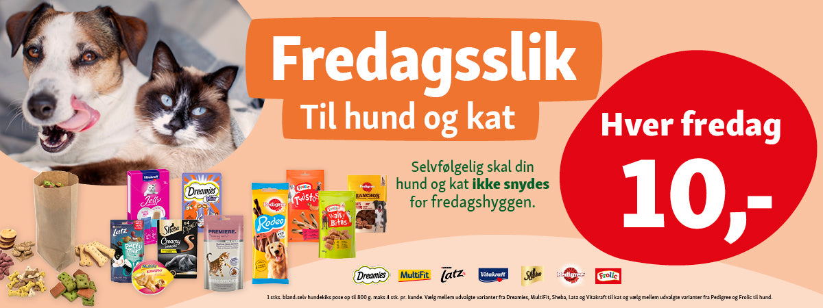 fredagsslik til hund & kat i Maxi Zoo
