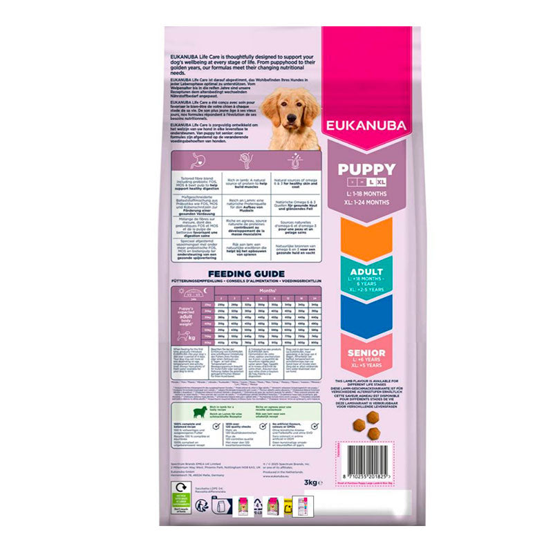 Puppy LargeLam og ris 3 kg - Maxi Zoo Danmark