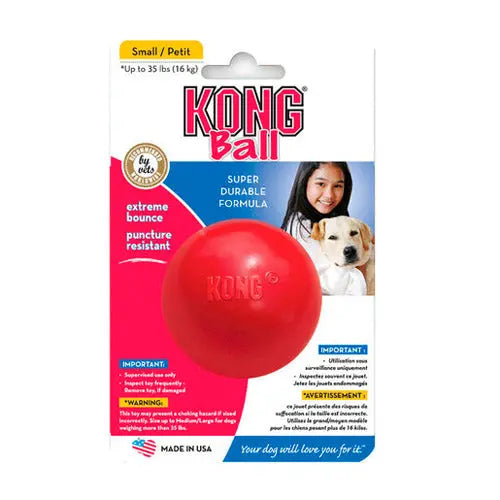 Interaktivt legetøj Ball medium 6,3 cm rød KONG