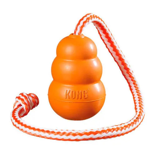 Vandlegetøj Aqua med reb large 10 cm orange KONG