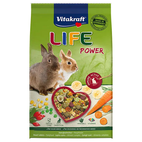 Life Power Dværgkanin 600g - Maxi Zoo Danmark