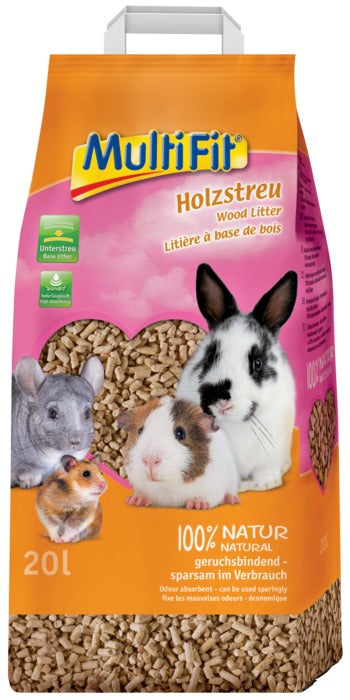 Træpiller pressede 20 l / 11 kg - Maxi Zoo Danmark