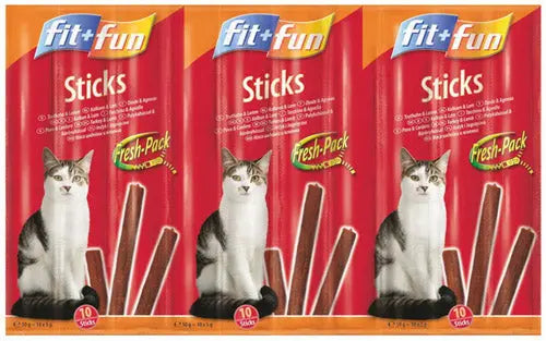 Sticks kalkun & lam 10 stk 50 g - Maxi Zoo Danmark