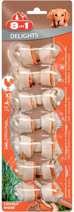 Tyggeben Delights X-Small kylling 7 stk - Maxi Zoo Danmark