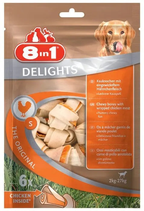 Tyggeben Delights Small kylling 6 stk - Maxi Zoo Danmark