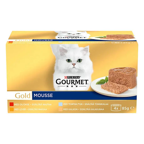 Adult, menuboks dåse 4 varianter mousse 4x85 g - Maxi Zoo Danmark