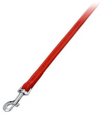 Læderline 100 cm x 18 mm rød