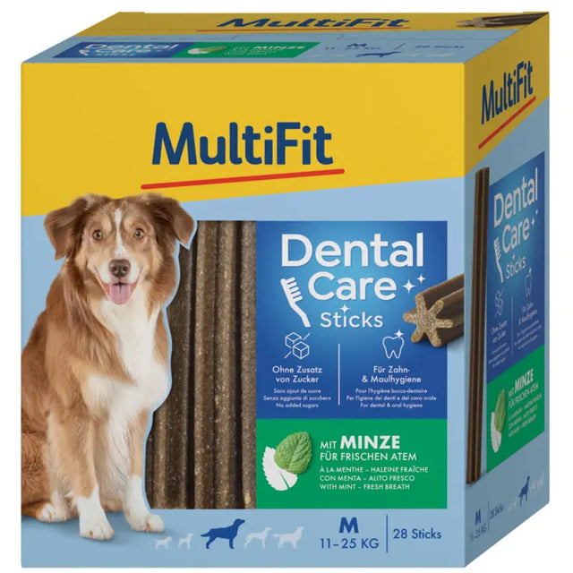 Dental Care Sticks Medium mint 28 stk - Maxi Zoo Danmark