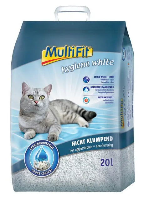 Kattegrus Hygiene white ikke klumpende 7 kg / 20 l MULTIFIT