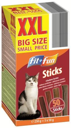 Sticks Multipack rød4 varianter 5x50 g - Maxi Zoo Danmark