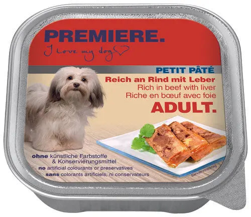 Adult Petit Paté, alu-bakke okse & lever 150 g - Maxi Zoo Danmark