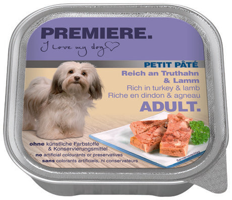 Adult Petit Paté, alu-bakke kalkun & lam 150 g - Maxi Zoo Danmark