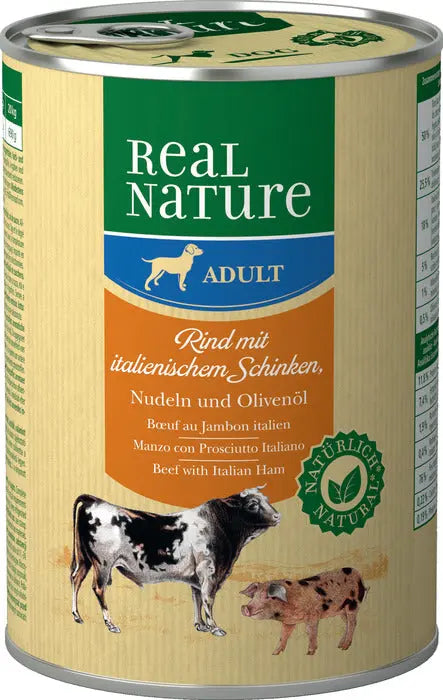 Adult, dåse okse & skinke 400 g - Maxi Zoo Danmark